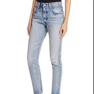Levi's 501 Selvedge Skinny Jeans in Summer Dune
